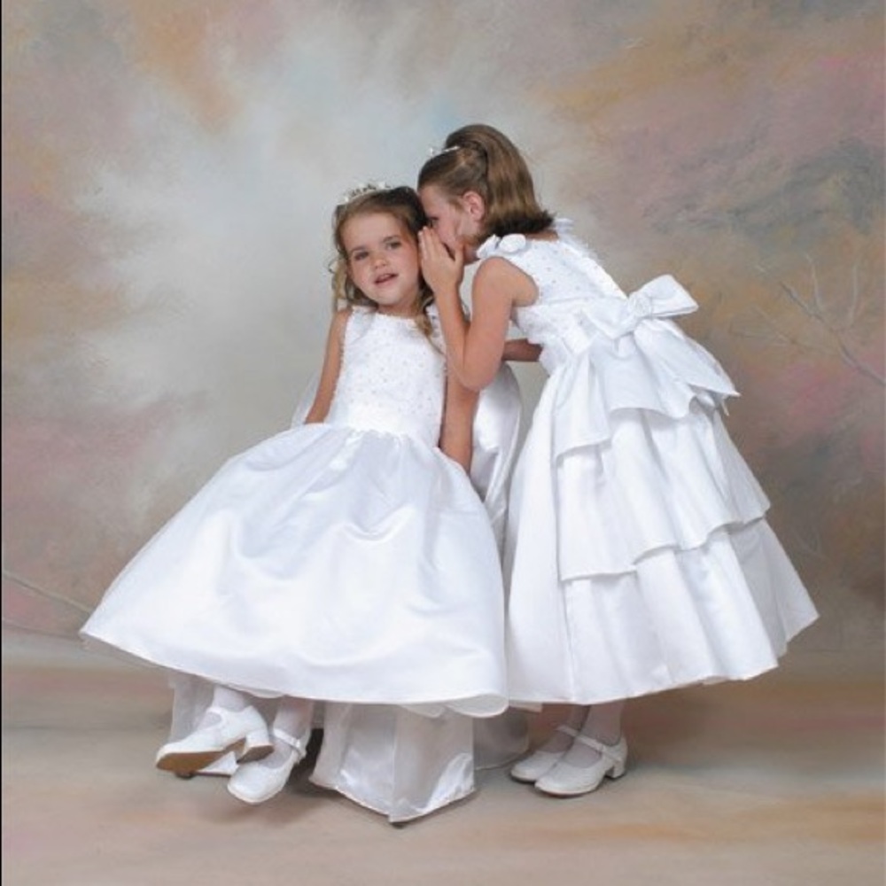 White Communion dress by Sweetie Pie Collection